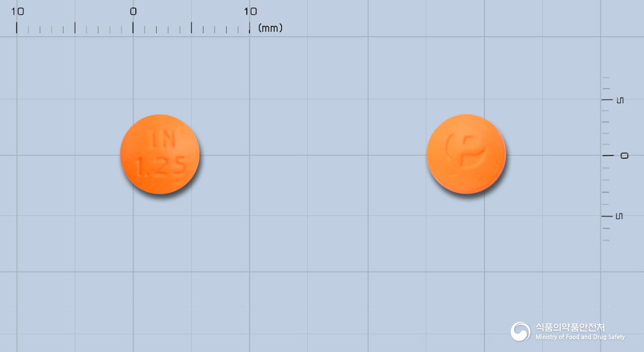 제이텍인다파미드정1.25밀리그람(인다파미드)