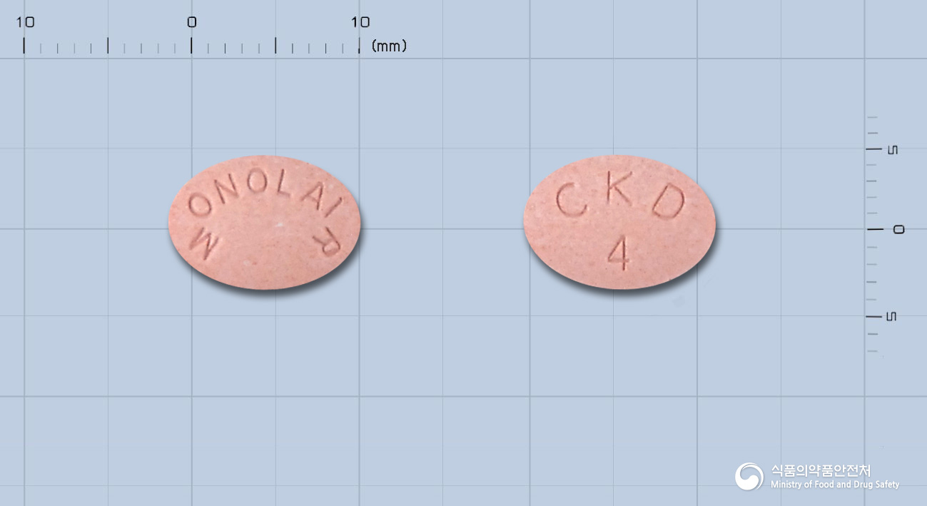 모놀레어츄정4밀리그램(몬테루카스트나트륨)