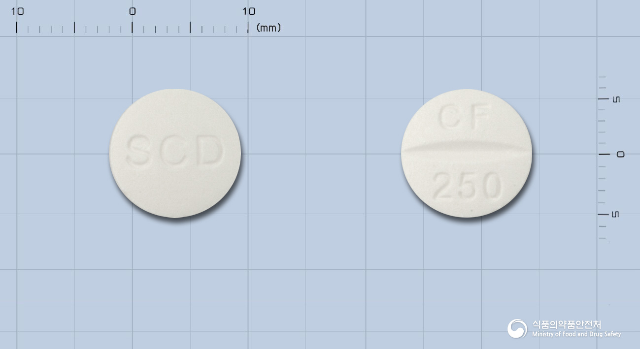 씨에프정250mg(시프로플록사신염산염)