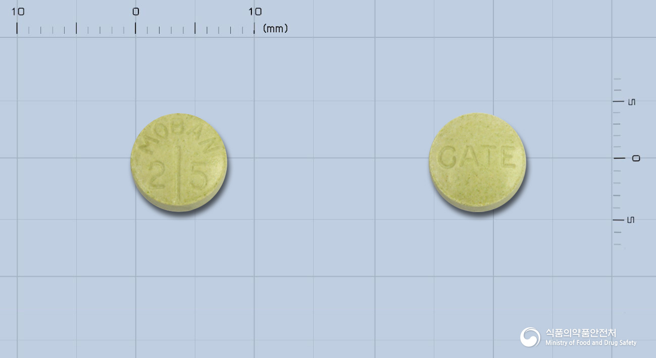 모반정25밀리그램(몰린돈염산염)