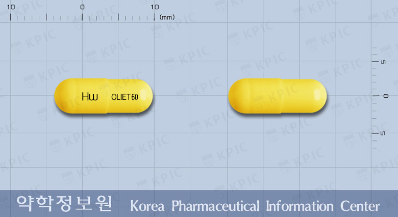 올리엣캡슐60밀리그램(오르리스타트)
