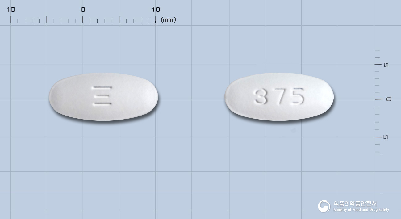 아이실린정375mg(아목시실린수화물·묽은클라불란산칼륨)
