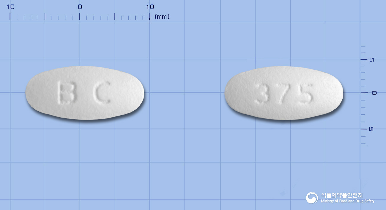 아클란티스정375밀리그램(아목시실린·클라불란산칼륨혼합물(2:1))