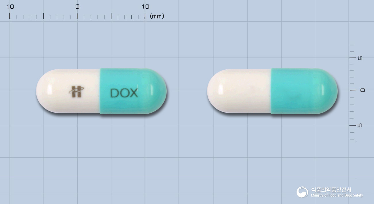 휴온스독시사이클린하이클레이트캡슐100mg(수출명:독시메디코캡슐,테라독신캡슐,DOXYCYCLINE-ASTERIA 100mg Cap.)(수출용)