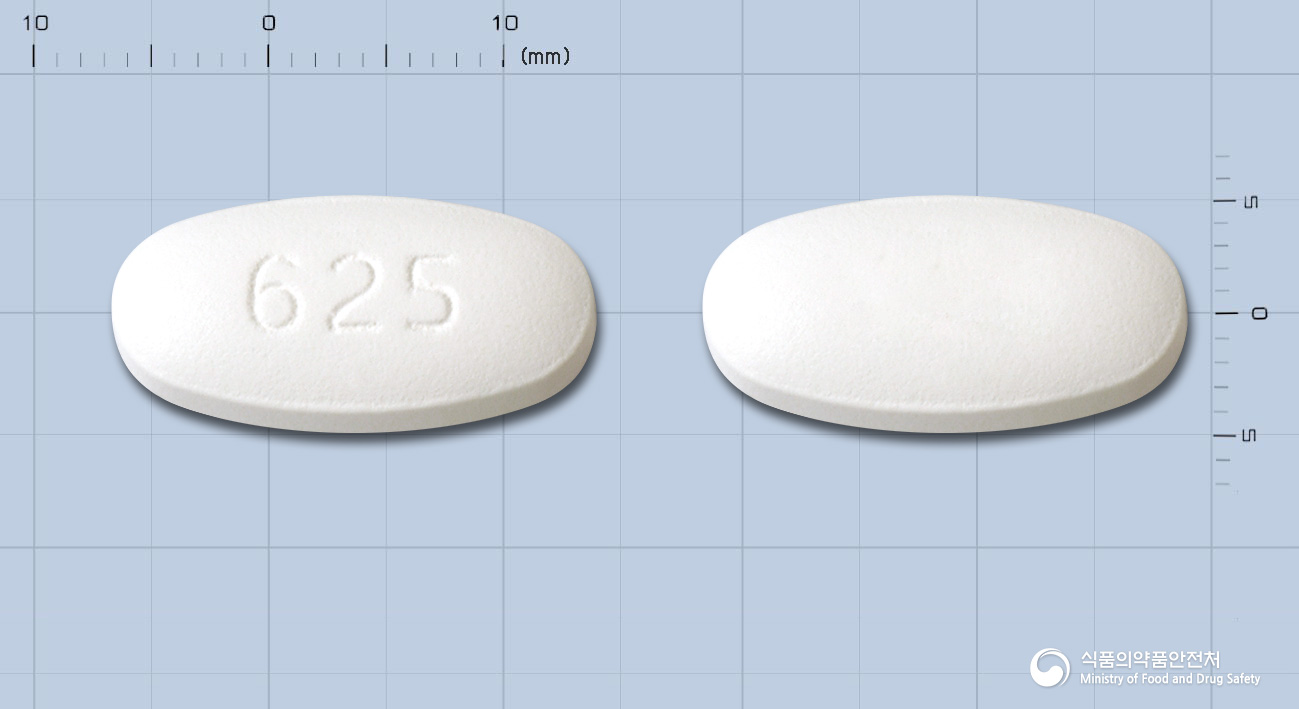 맥시크란정625밀리그램(아목시실린-클라불란산칼륨)(수출명:Amonalic 625mg tablets)