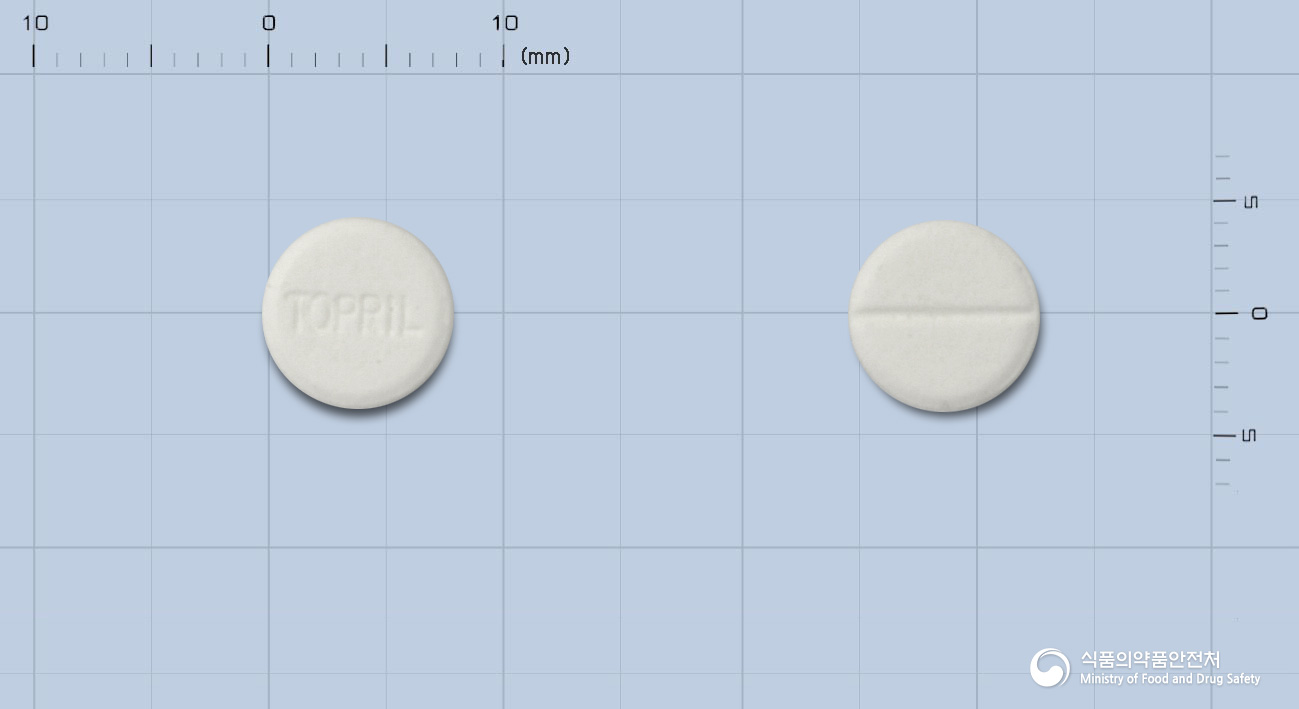 토프릴정50mg(캅토프릴)(수출용)