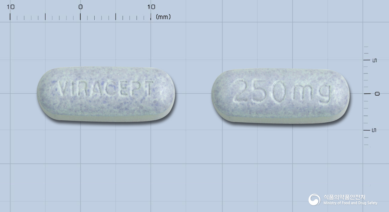 비라셉트필름코팅정250밀리그램(메실산넬피나비어)