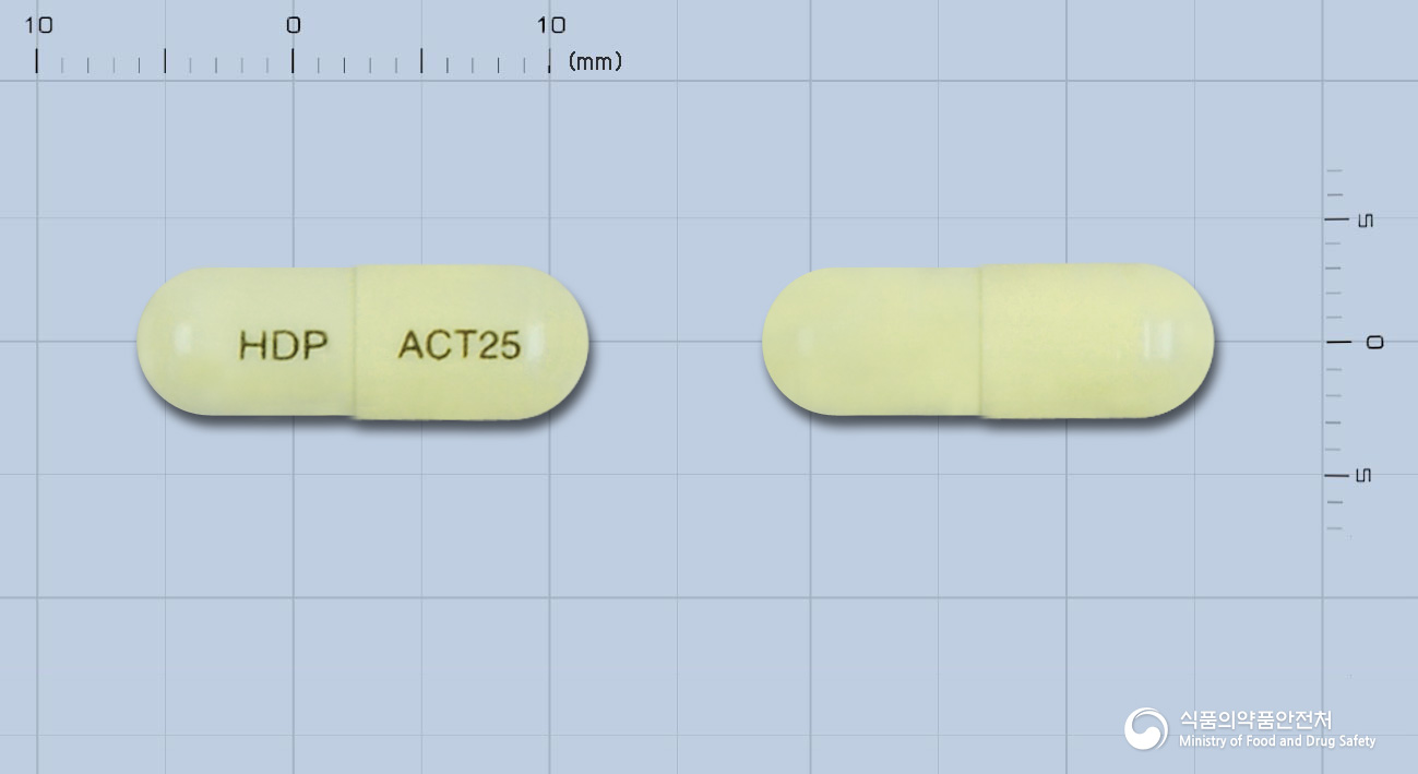 현대아크라톤캡슐25mg(나파디실산아클라토늄)
